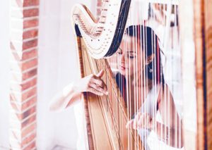 Wedding Ceremony Entertainment. Classical harpist